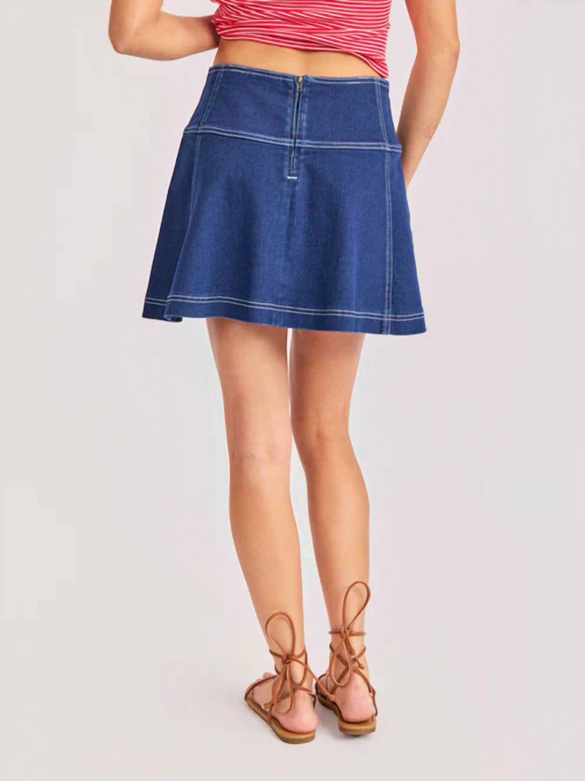 Sadie & Sage - Cowgirl Denim Mini Skirt