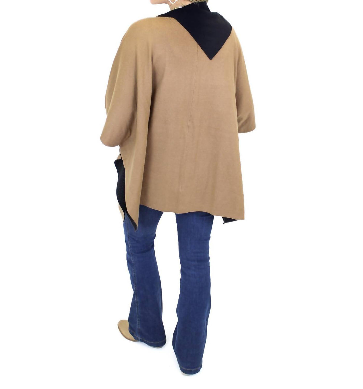 Hem & Thread - Gold Button Poncho