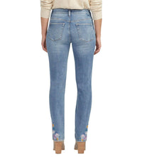 Jag - Mid Rise Embroidered Ruby Straight Leg Jeans
