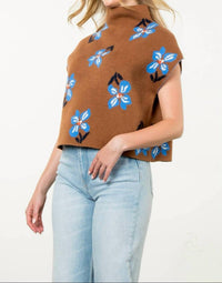 Thml - Fall Flowers Knit Top