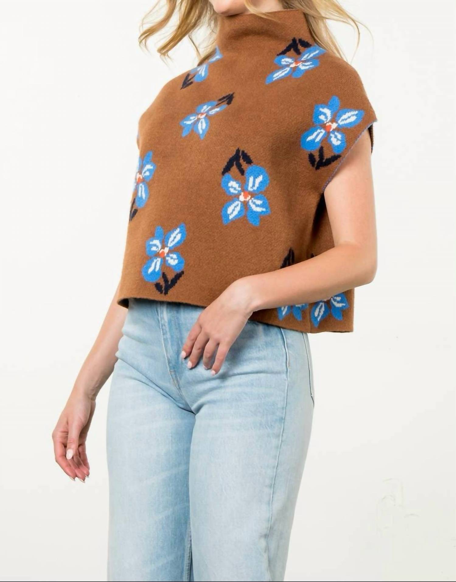 Thml - Fall Flowers Knit Top