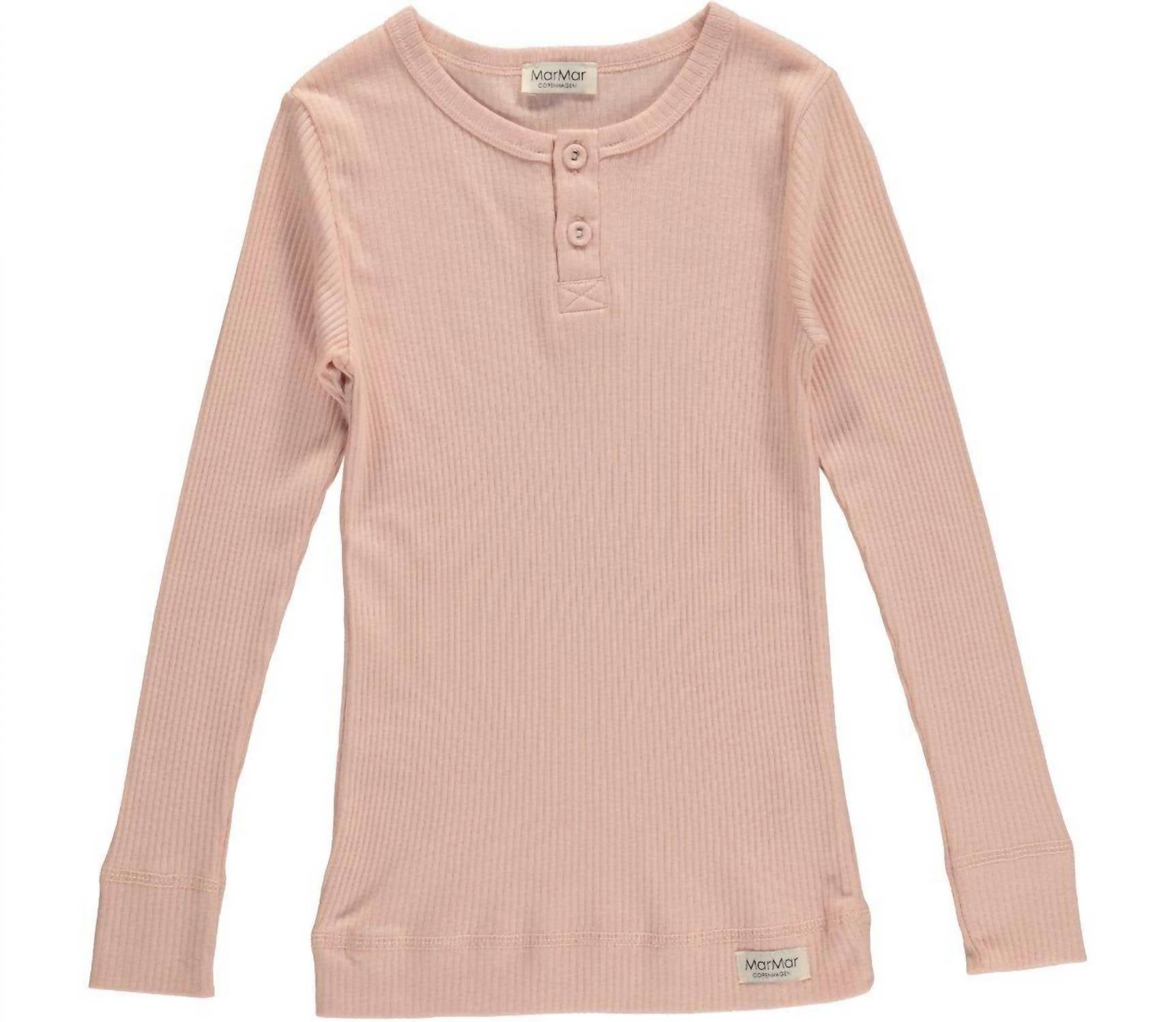 BOYS RIBBED LONG SLEEVE HENLEY SHIRT