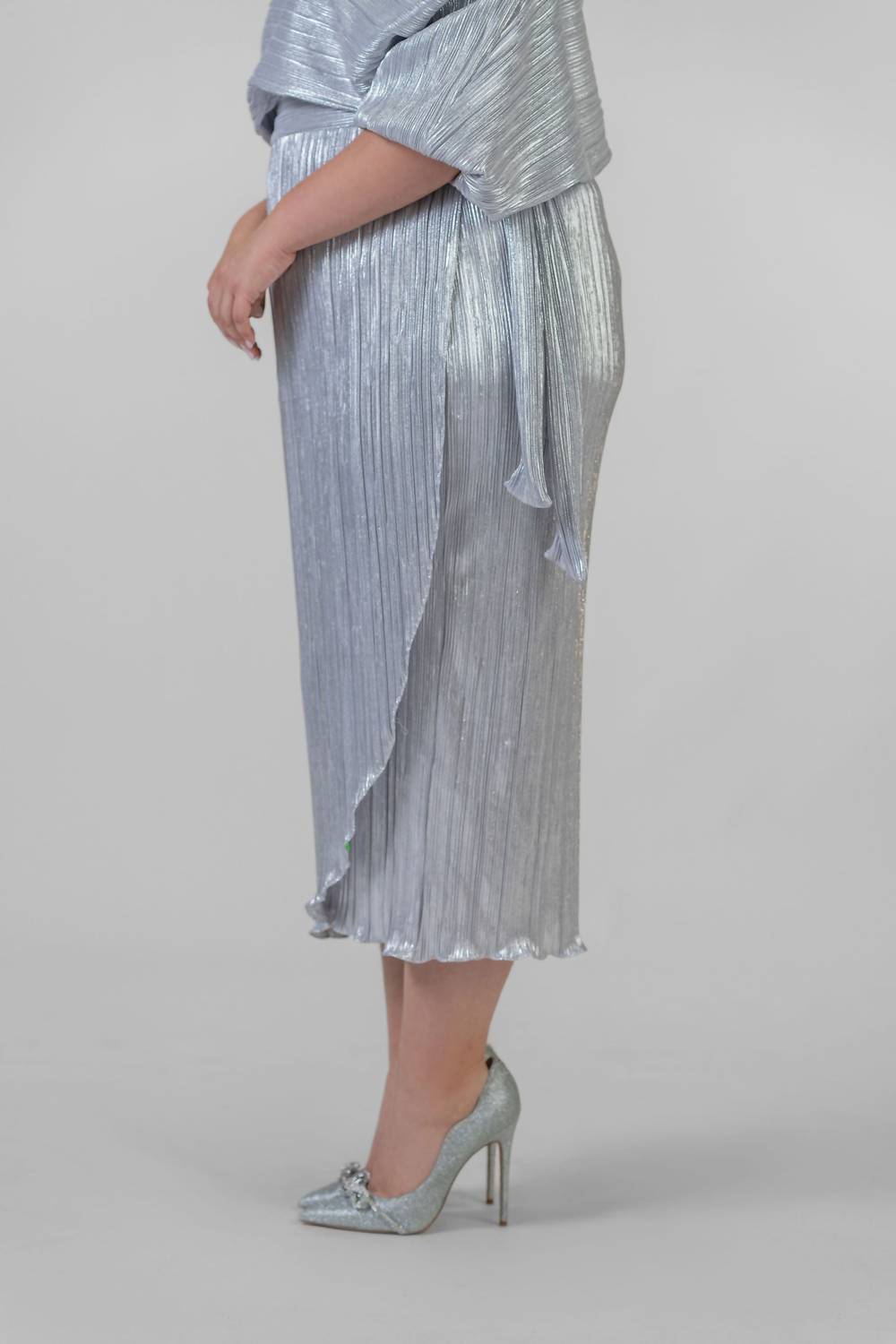 Never Fully Dressed - Plisse Jaspre Wrap Skirt - Plus