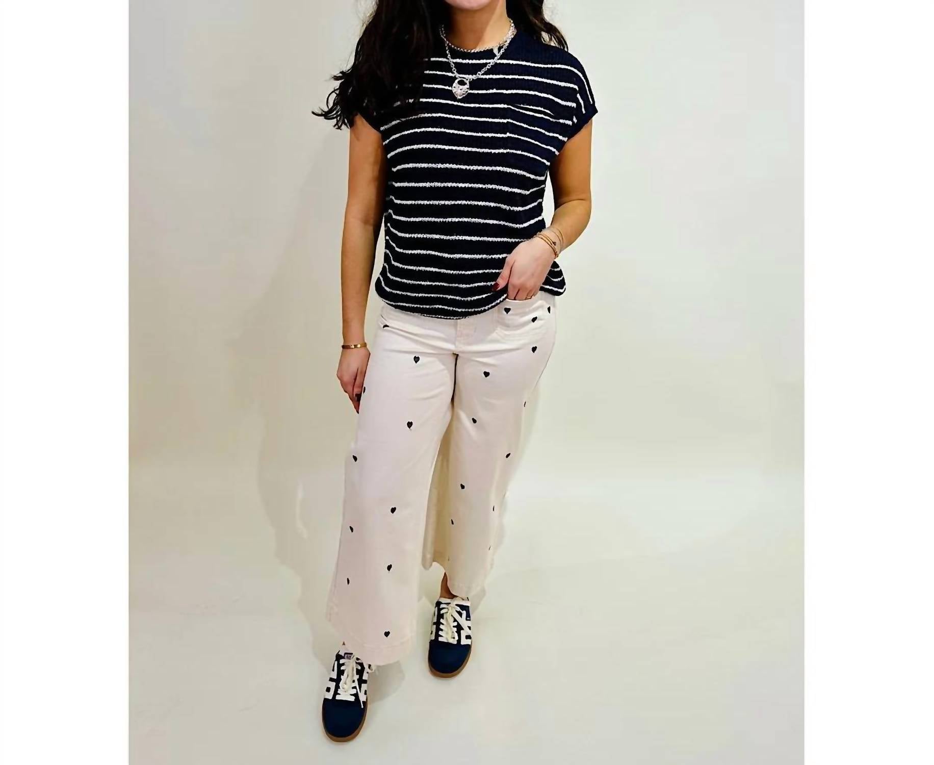 Charlie B - Women's Heart Patch Pocket Pant