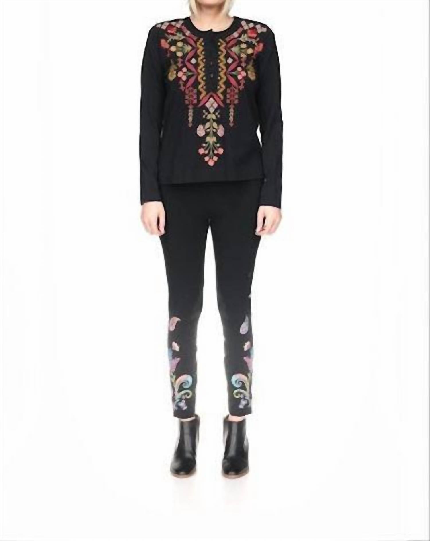 Johnny Was - Women's Mix Henley Top