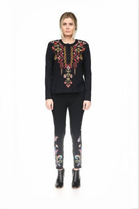 Johnny Was - Women's Mix Henley Top