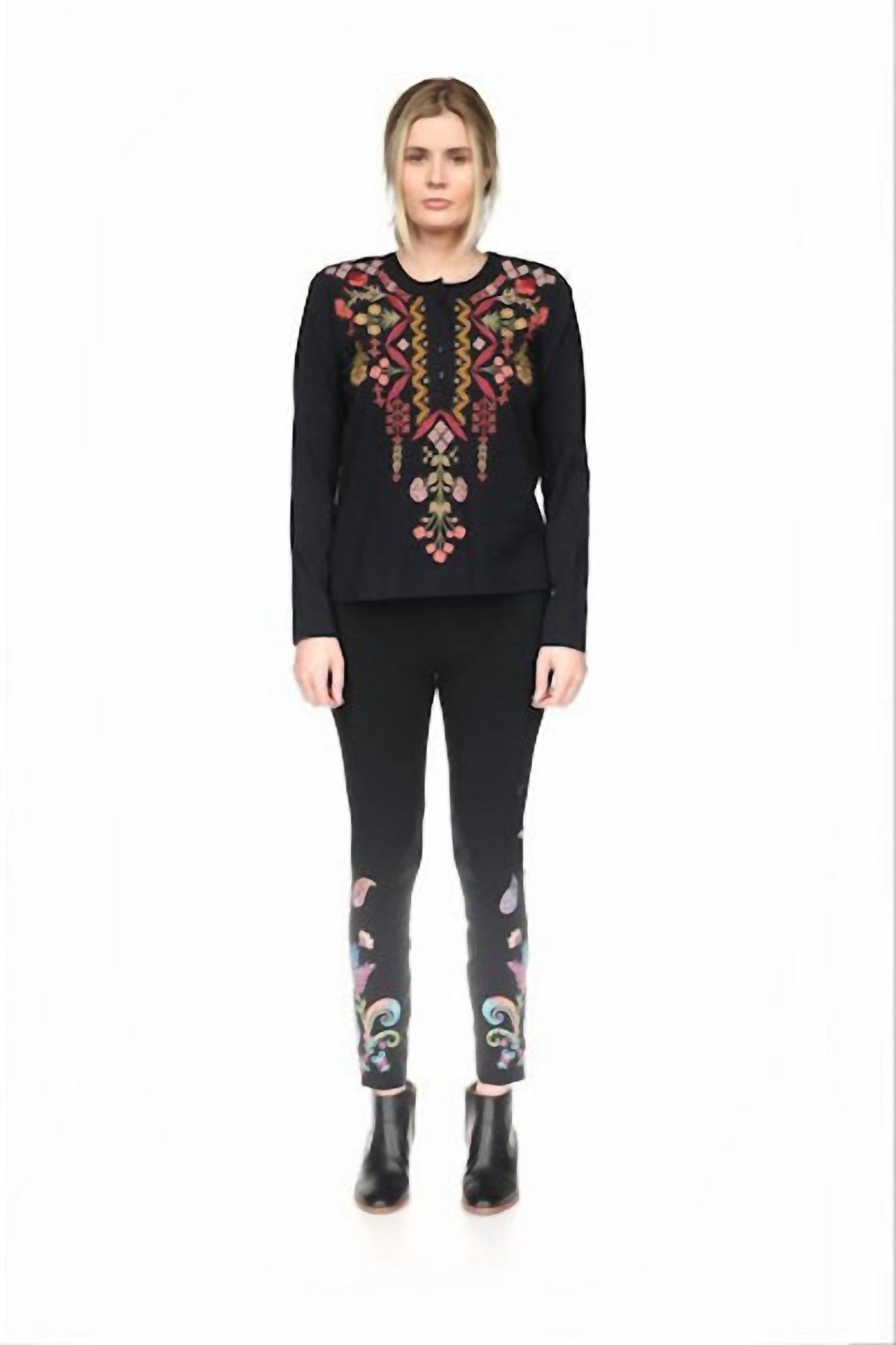 Johnny Was - Women's Mix Henley Top