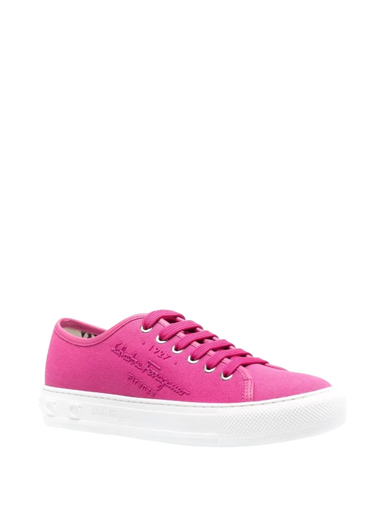 Salvatore Ferragamo - Women's Logo-embossed Low Top Sneakers