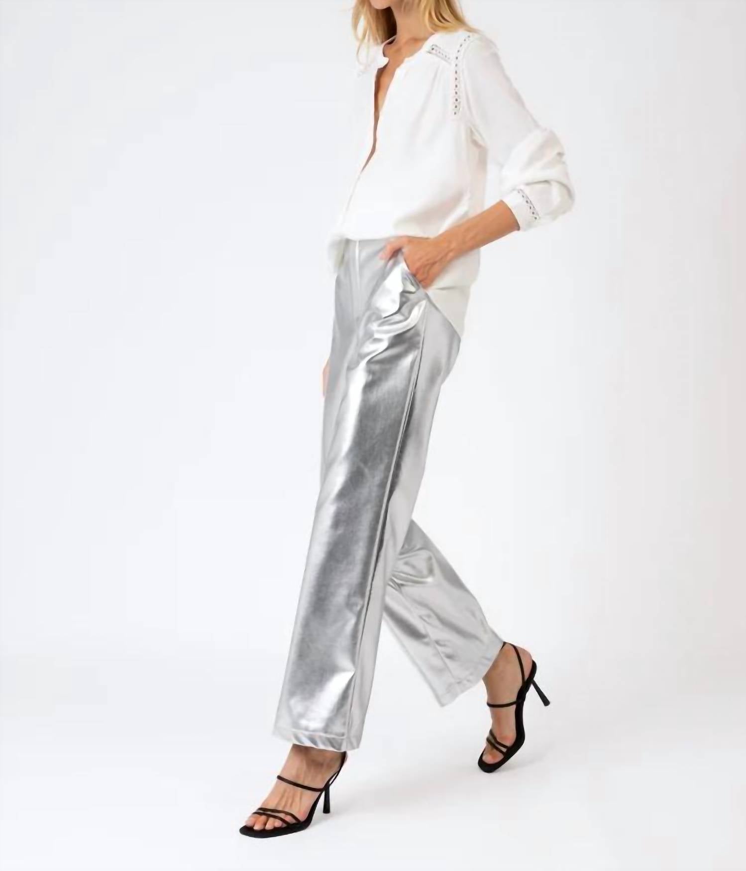An'Ge - A Pitty Faux Leather Pants