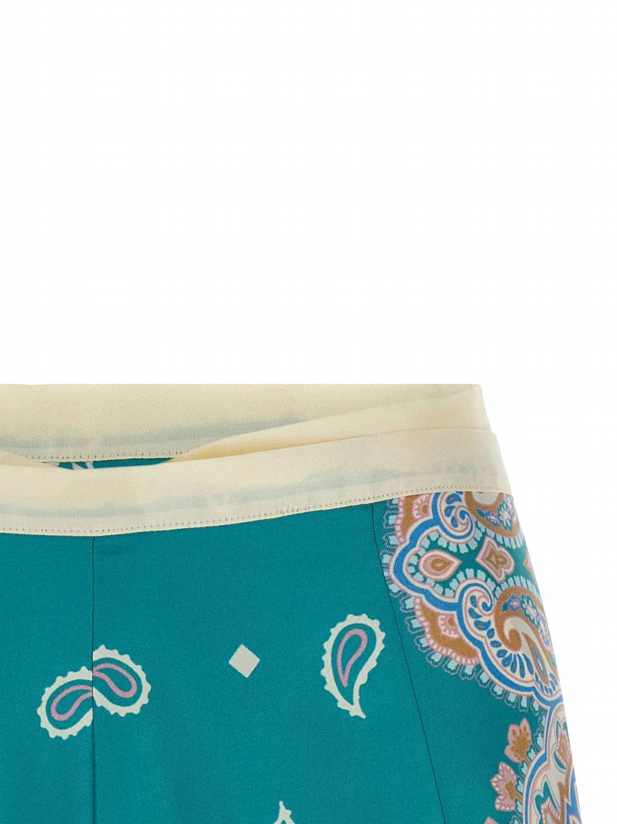 Pinko - Women's Paisley Print Side-tie Shorts