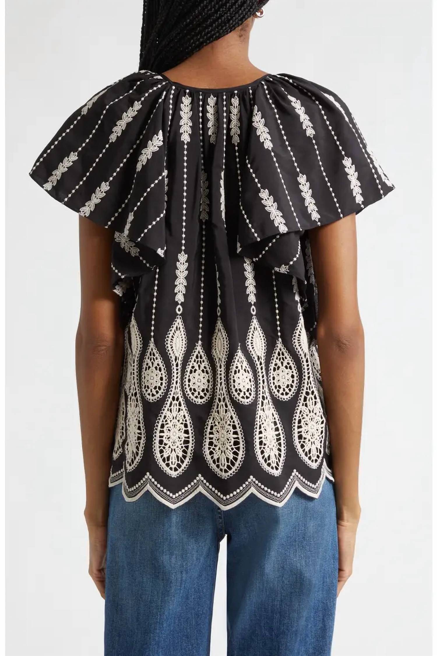 Ramy Brook - Bettie Embroidered Lace Top