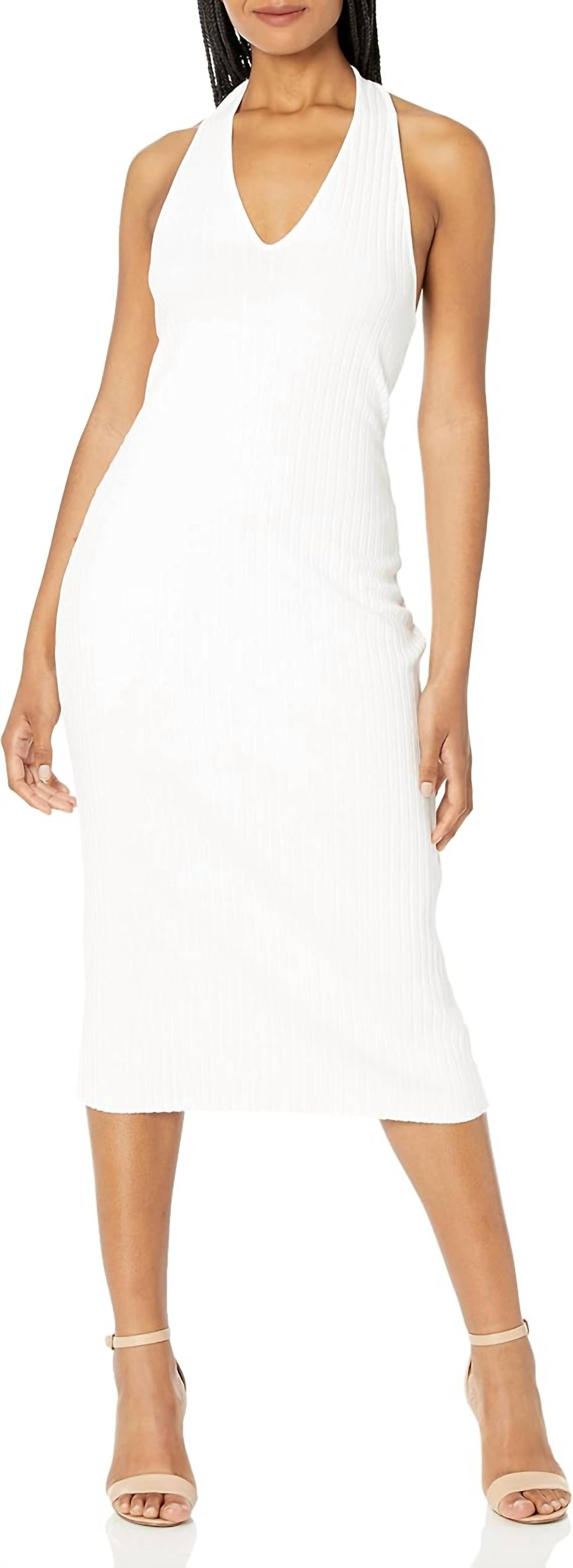 Vince - Ribbed Midi Halter Dress