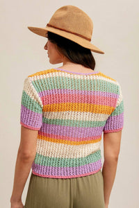 Hem & Thread - Happy Day Short Sleeve Knit Cardigan
