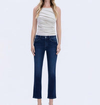 Vervet By Flying Monkey - Kinley Mid Rise Slim Straight Jeans