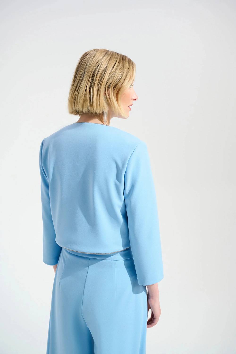 Joseph Ribkoff - Rhinestone Trim Cropped Jacket