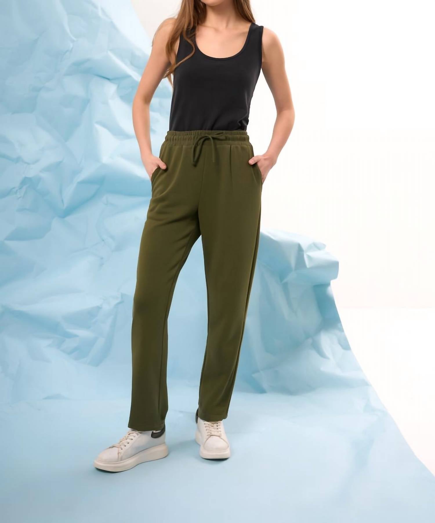 french kyss Lounge Pant in army - women's pants