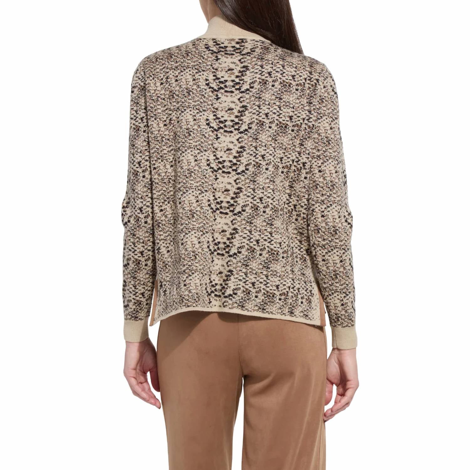 Lysse - Declan Mock Neck Jacquard Sweater