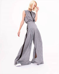 Elaine Kim - Braxton Textured Cotton Wide Leg Pants