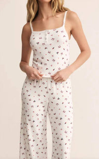 Z Supply Cameron Holly Cami in white - women's sleepwear