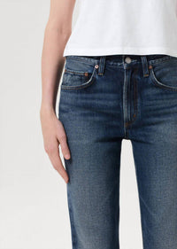 AGOLDE Kick Boot Jeans in stencil - women's pants - view 5