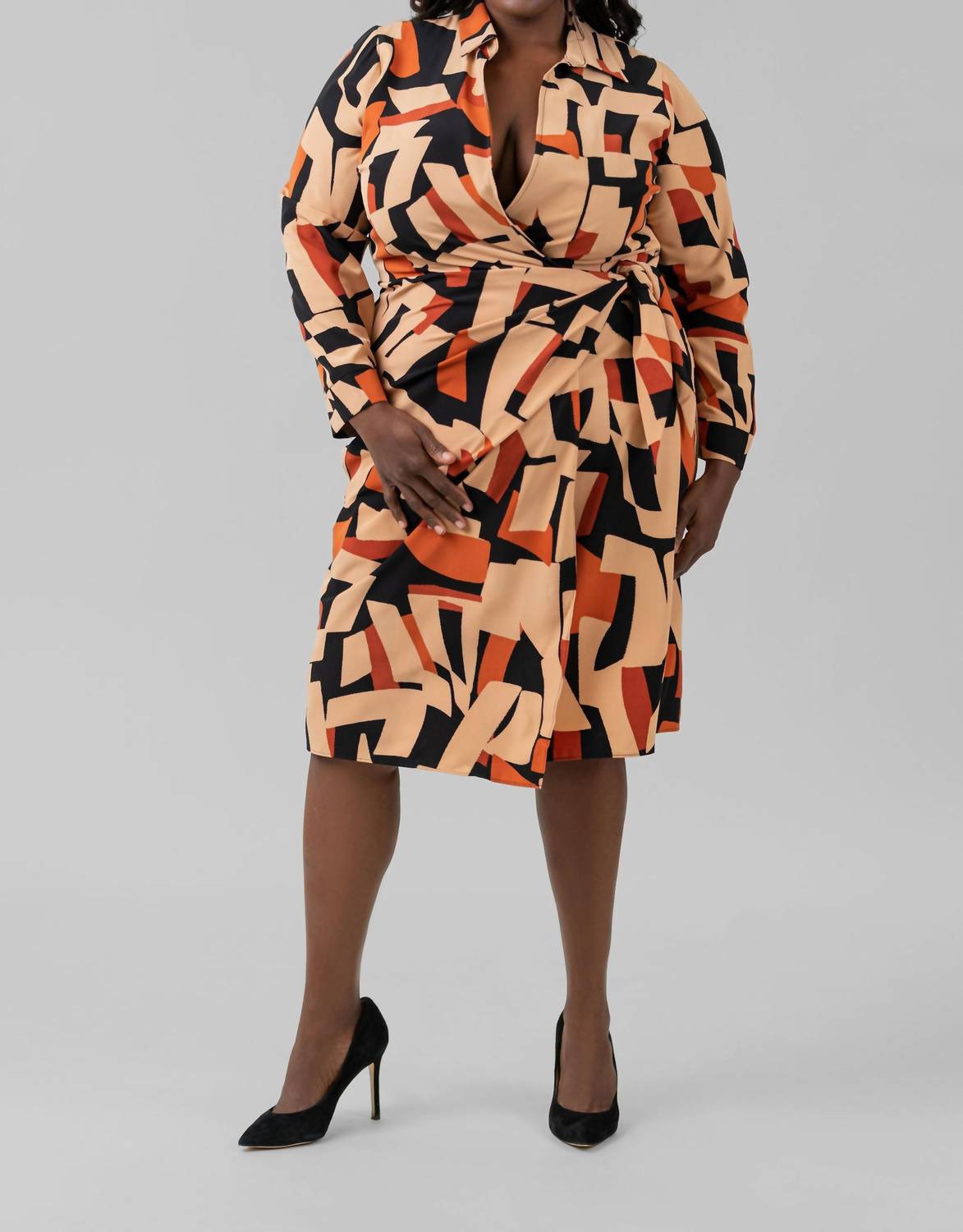 London Times - Olga Midi Dress - Plus