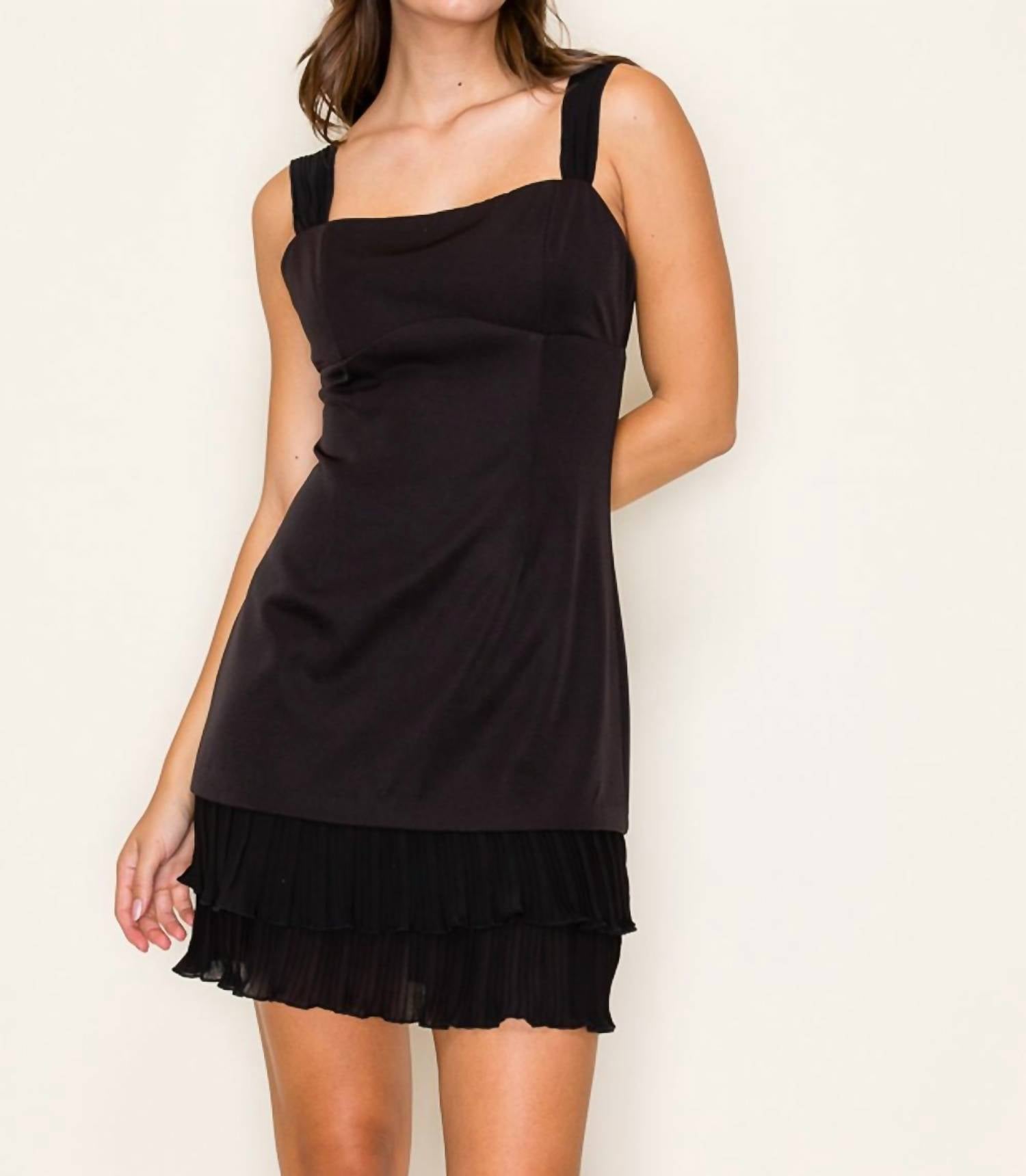 B.Right - Ruffle Hem Sleeveless Dress