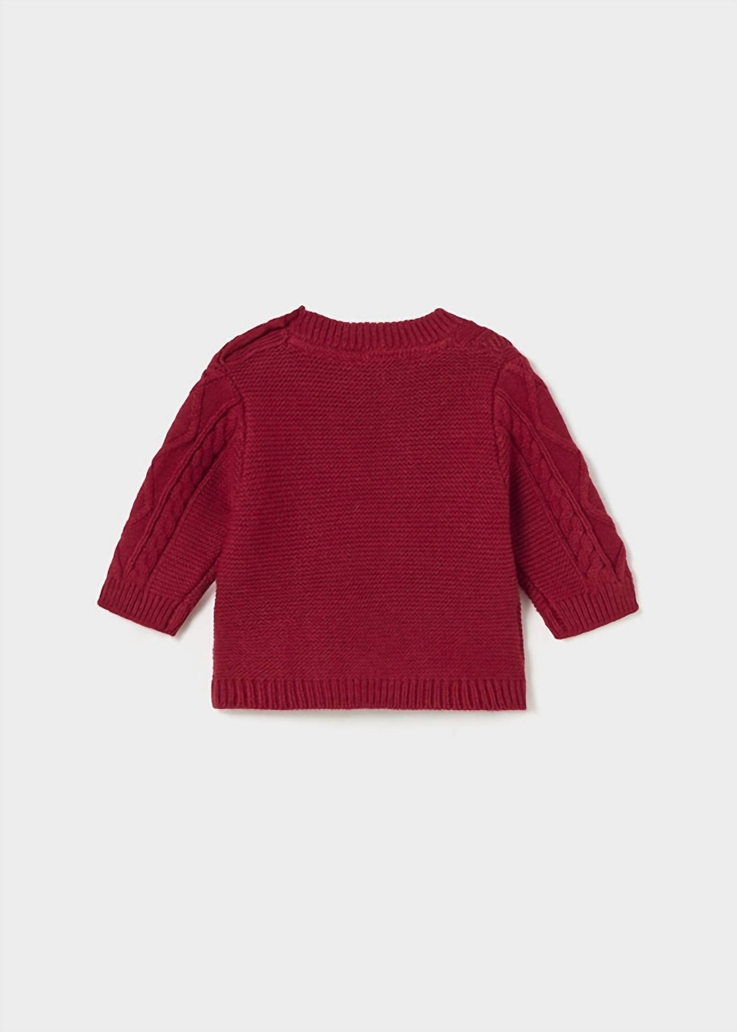 Mayoral - Girls' Crewneck Cableknit Sweater
