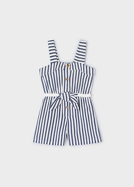 Mayoral - Girls Stripes Jumpsuit