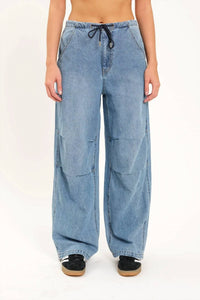 Daze - Women's Jetset Jogger Drawcord Wide Leg Jean