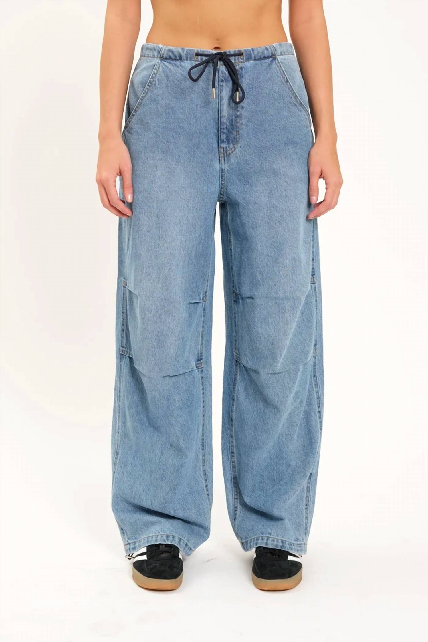 Daze - Women's Jetset Jogger Drawcord Wide Leg Jean