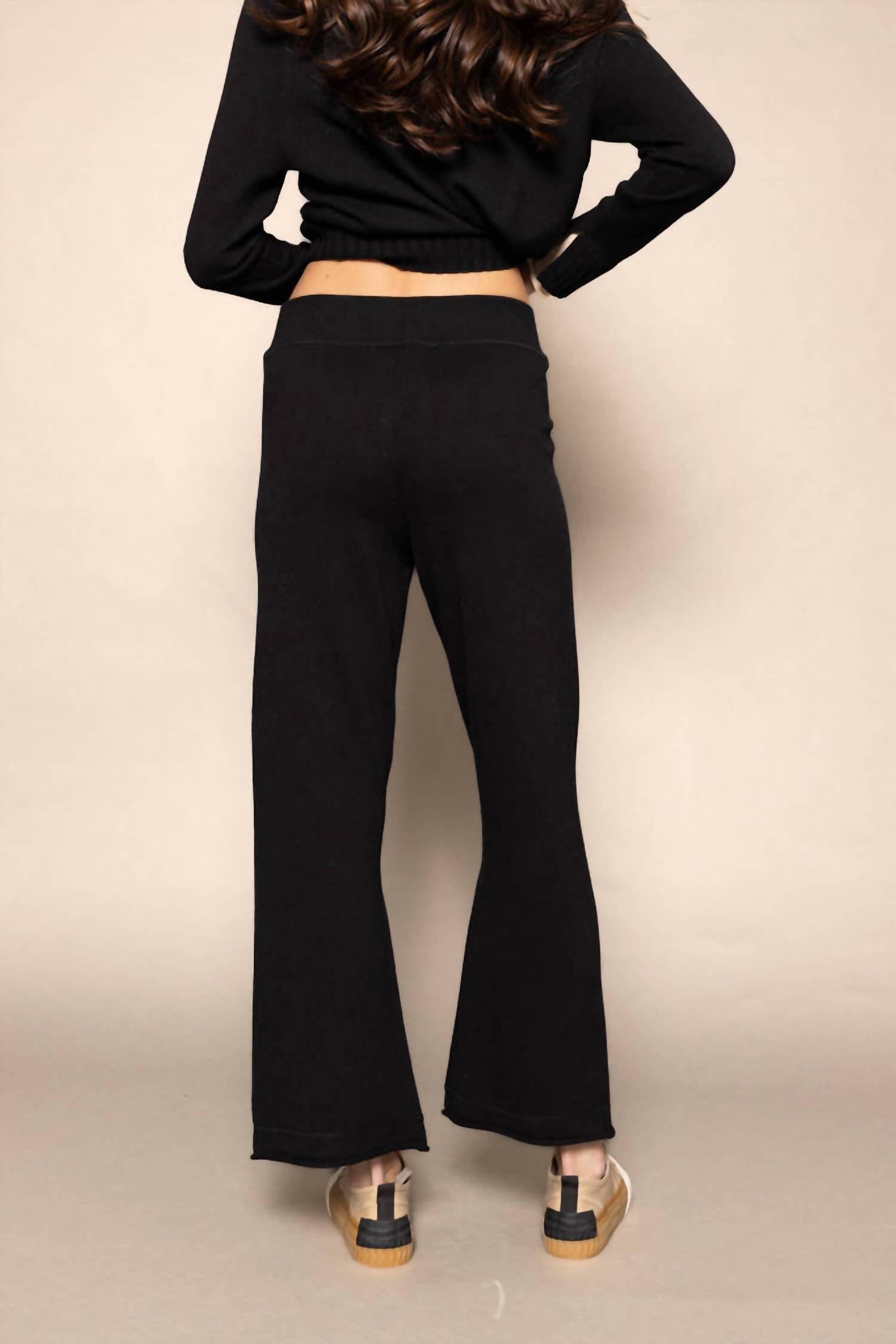 LISA TODD Women's Love Front Pant in black - women's pants - alternate view