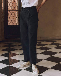 THE GREAT. Convoy Pants in black - women's pants - detail view