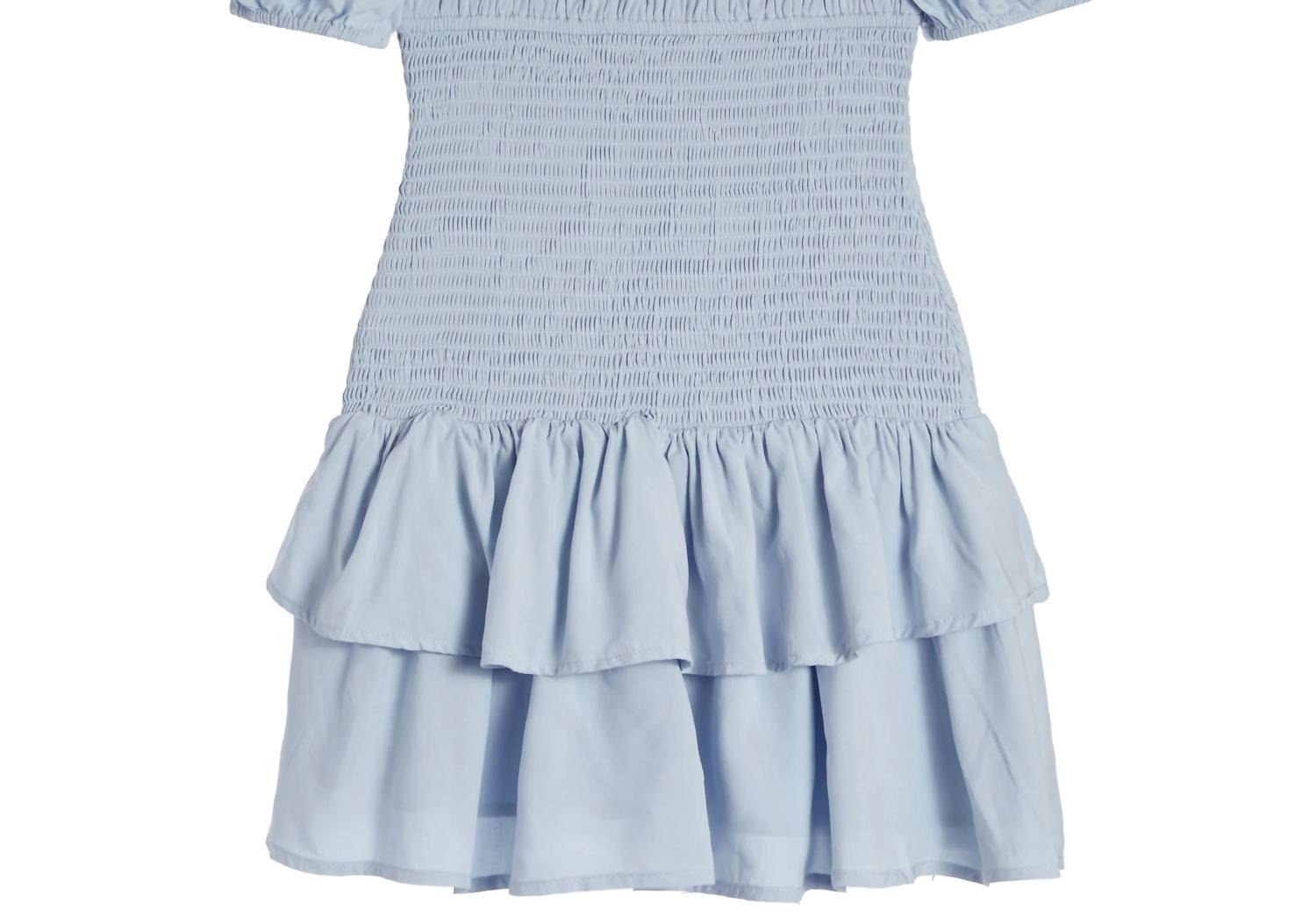 Katie J NYC Junior Ellie Dress in baby blue - women's dress - detail view