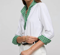 Hinson Wu - 3/4 Sleeve Ainsley Shirt