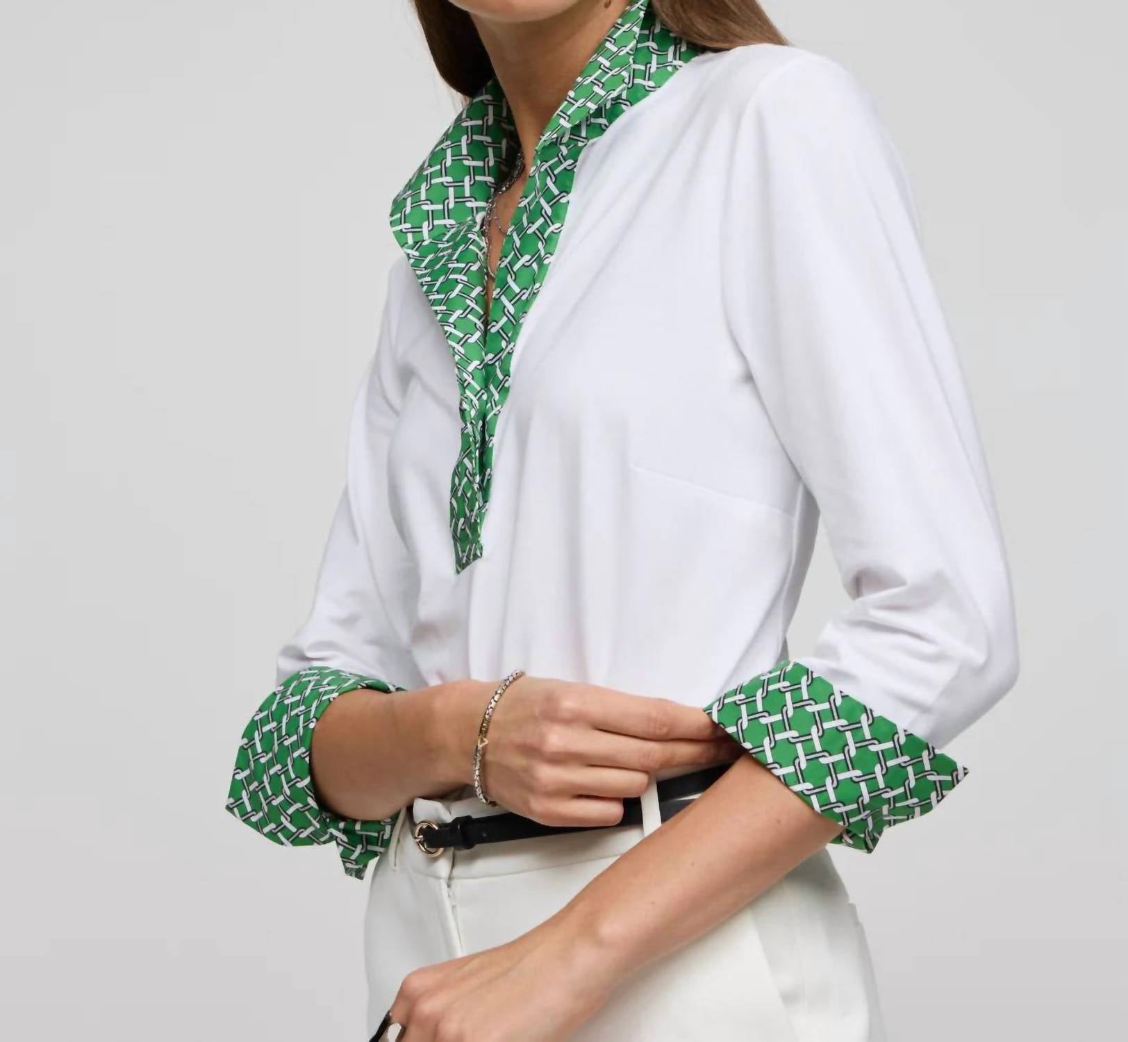Hinson Wu - 3/4 Sleeve Ainsley Shirt