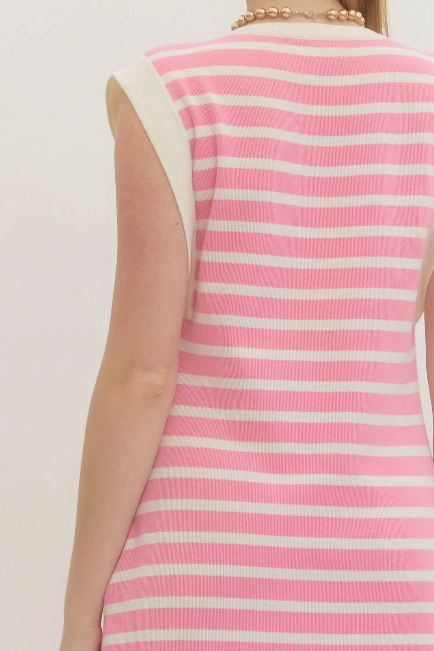Entro - Alice Striped Knit Maxi Dress