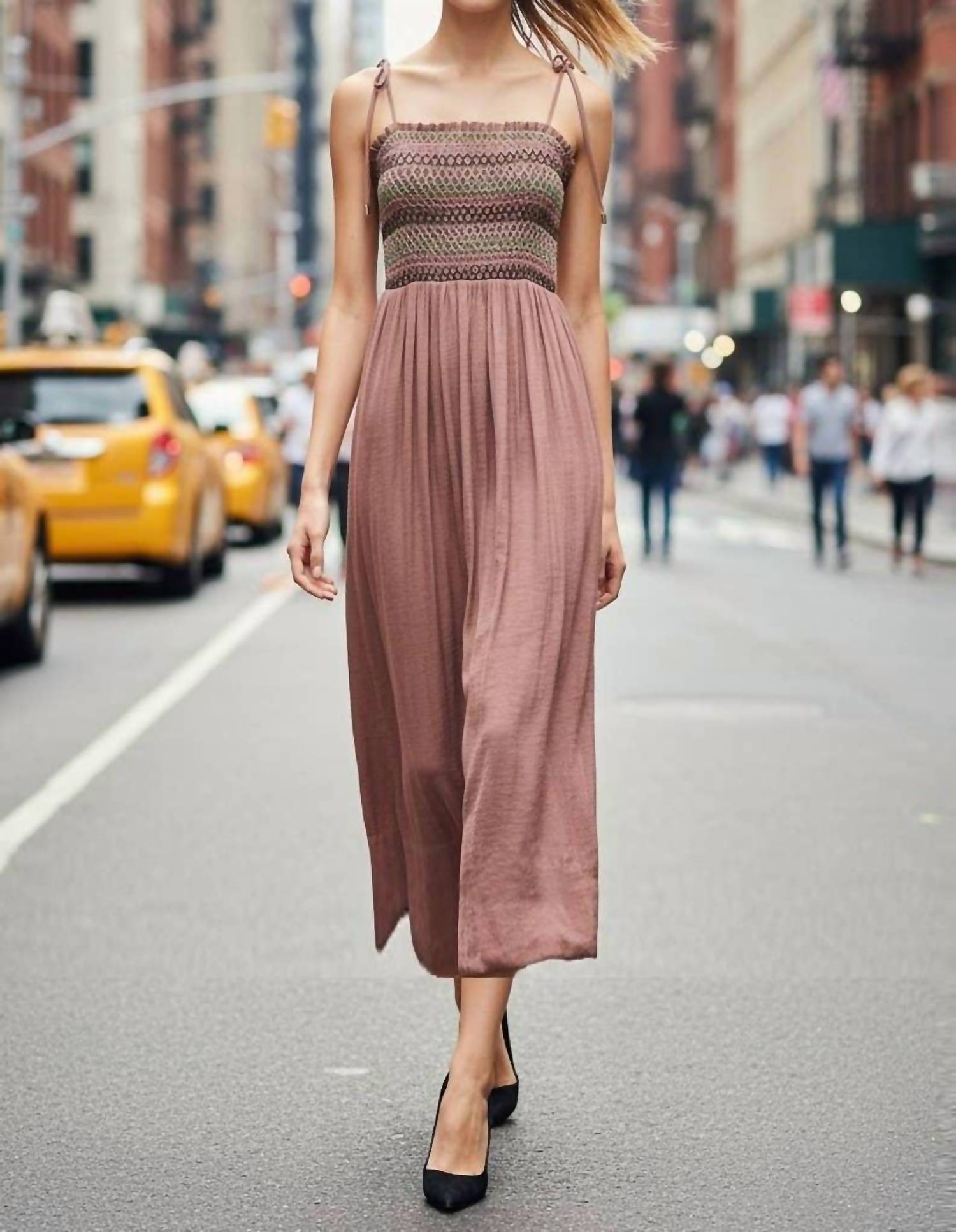 Vava - Multi-color Smocking Maxi Dress