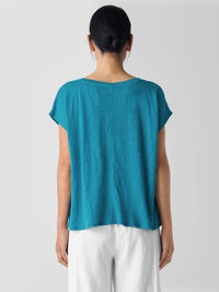 Eileen Fisher - V-neck Square Tee Top