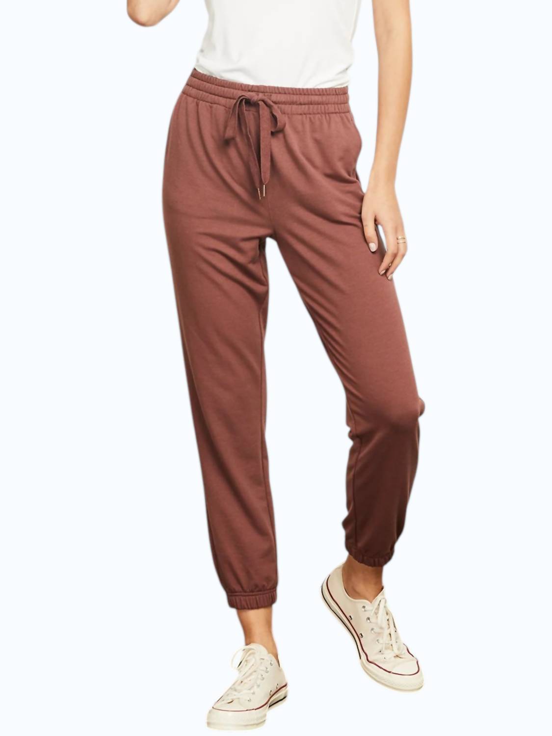 Gentle Fawn Caitlin Midrise Jogger in auburn - women's pants