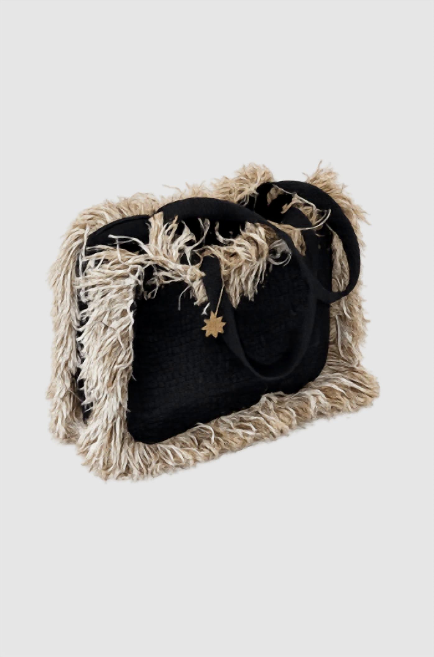Elektra'S Workshop - Women's Handmade Woven Leather Fringe Tote Bag