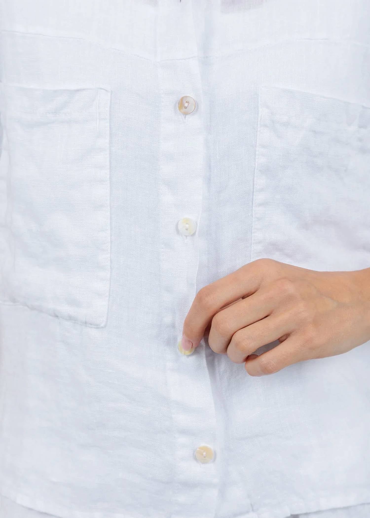 Elliott Lauren - Effie Short Sleeve Linen Shirt