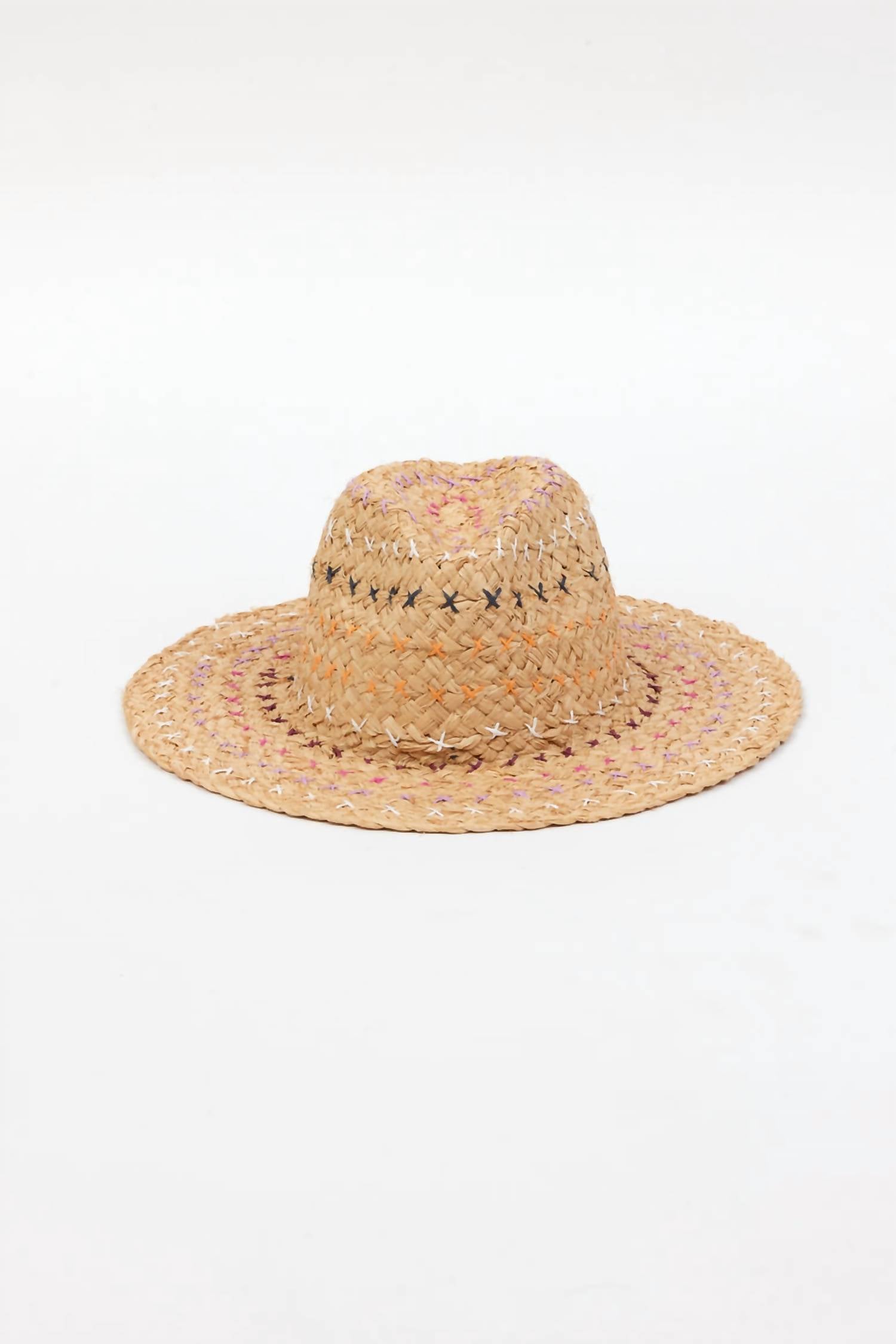 Hat Attack - Women's Josie Embroidered Straw Hat