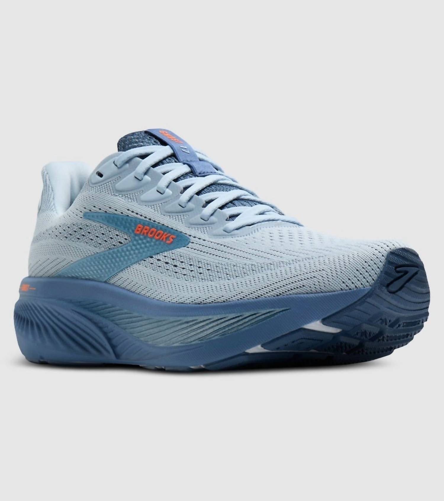 BROOKS Men's Ghost 17 Running Shoe in 465 skyway moonlight orange - men's shoe