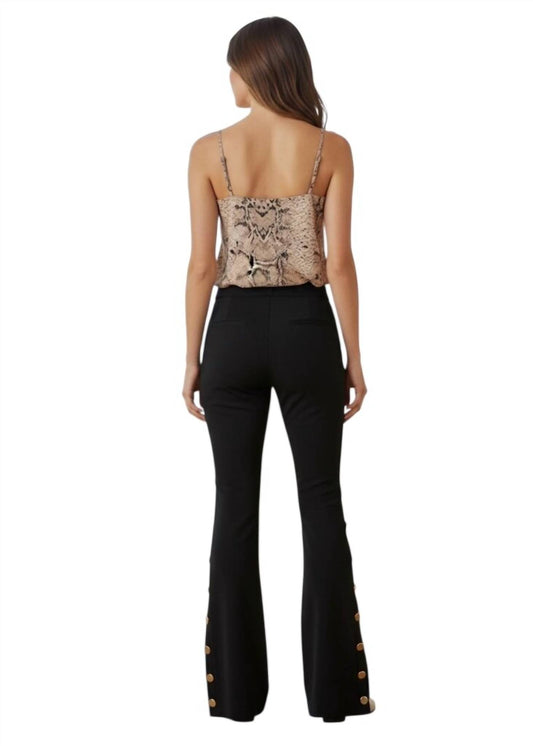 Toccin - Gracie Button Detail Flared Pants