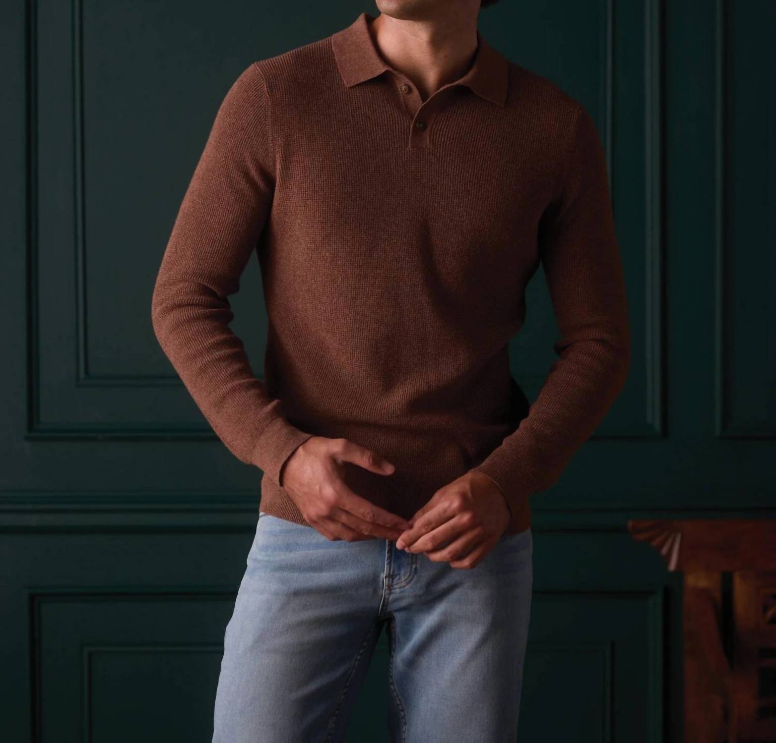 The Normal Brand - Robles Knit Waffle Stitch Polo