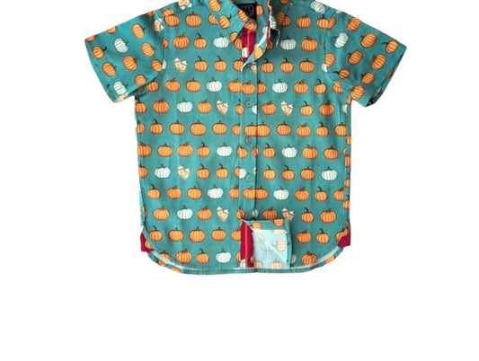 Tuktuk Designs - Boy's Pumpkin Spice Short Sleeve Shirt