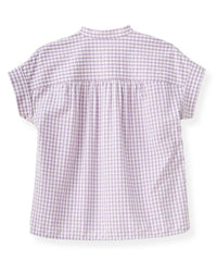 Cartolina Nantucket Margo Short Sleeve Shirt in wisteria - women's shirt - view 7