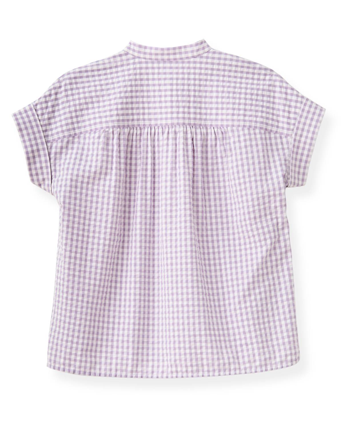 Cartolina Nantucket Margo Short Sleeve Shirt in wisteria - women's shirt - view 7