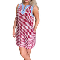 Entro - Gingham Picnic Mini Dress