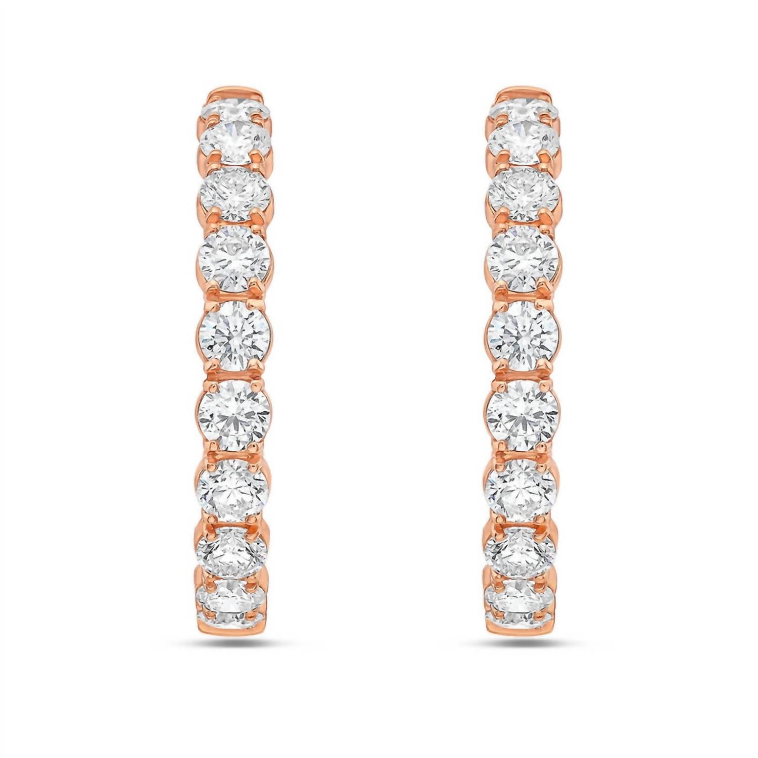Diana M Jewels - Women's Round Lab-grown Diamond Stud Earrings (18.60 Tcw) - Signature